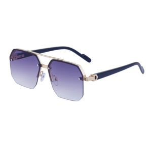 2025New style sunglasses with a high-end feel, European and American half-frame glasses, fashionable sunglasses for women with UV protection sunglasses