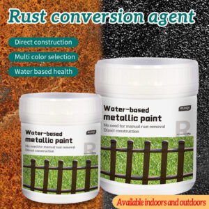 Rust Converter for Entry Doors, Color Steel Tiles, Anti-Rust, Anti-Corrosion, Rust Removal, Renovation, Color Change Paint, No Sanding Needed, Metallic Paint