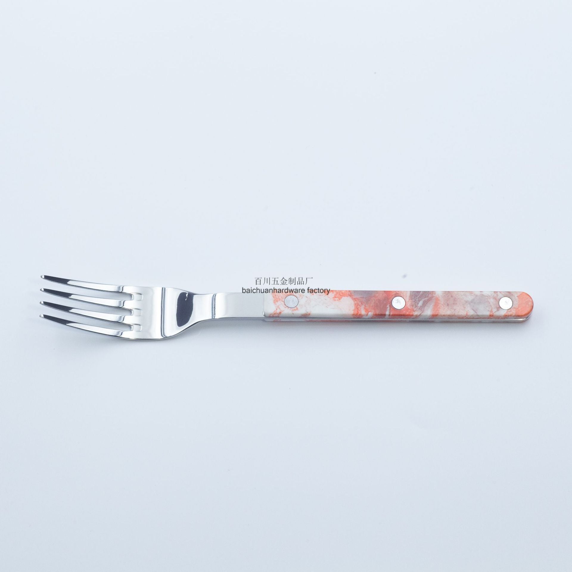 Marble Handle Western Tableware Set ABS Butter Fork Spoon Clip Handle Cheese Knife Dessert Chopsticks Spoon Fork - 图片 21