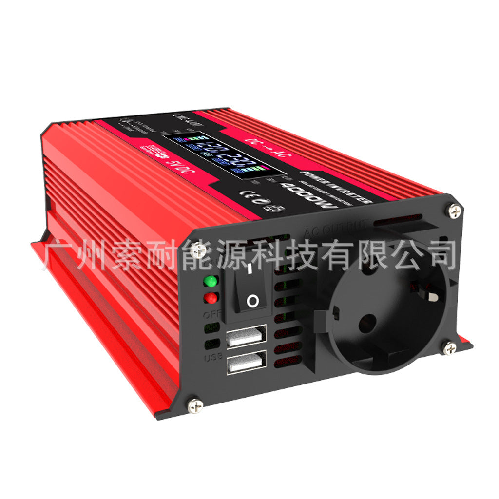Vehicle Inverter300W 12V Turn110V220V Smart Digital Display Screen car power inverter - 图片 10