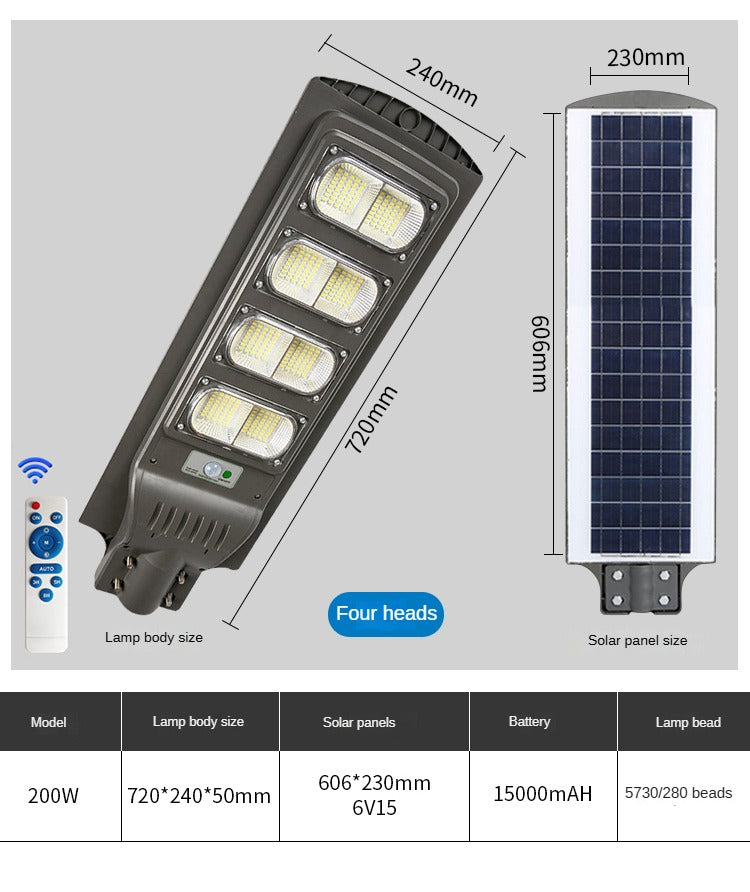 Human Body Induction Time Control Connected Integrated Solar Street Light - 图片 27