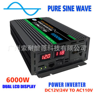 1000W Pure Sine Wave Inverter DC12V/24V Turn AC110V 120V Shopee AliExpress Export