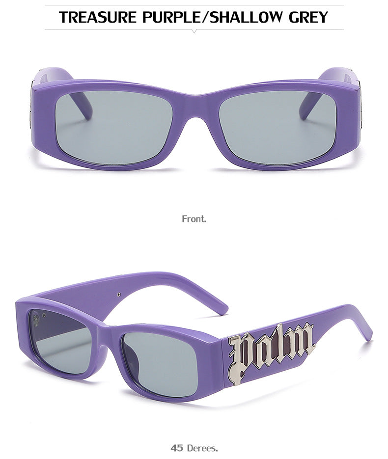 European and American Style Small Frame Sunglasses for Women Wholesale Fashion Wide Leg Sun Protection Sunglasses for Men UV Protection - 图片 18