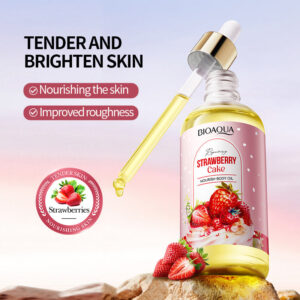 Strawberry Cake Nourishing Body Oil BIOAOUA Moisturizing skin essence  foreign trade wholesale