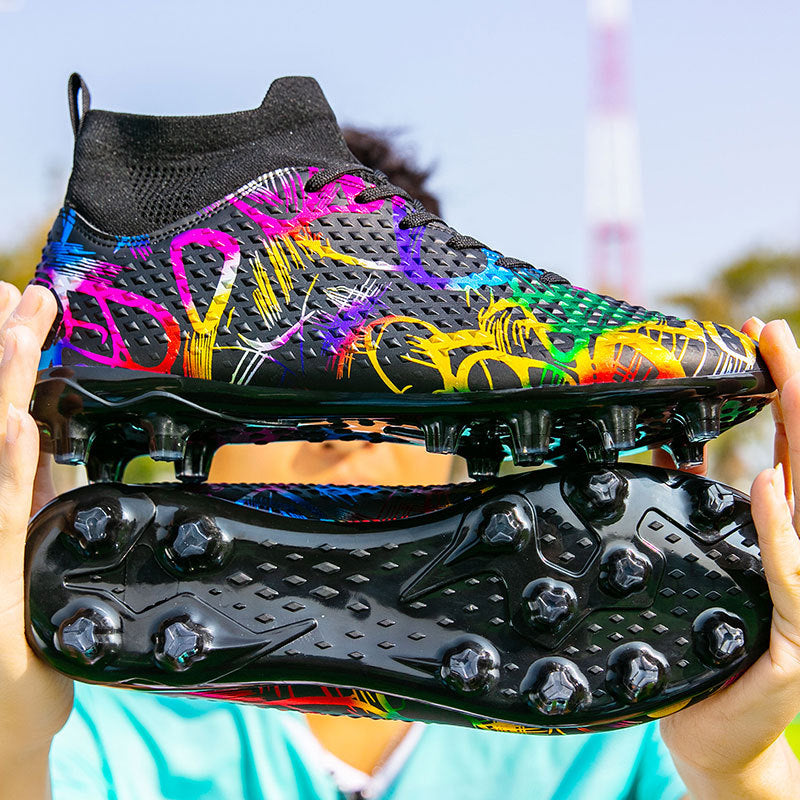 Youth Football Shoes Men and Women Long Spikes Adult Professional Sports Training Shoes Artificial Grass Non-Slip Wear-Resistant Competition Shoes - 图片 6