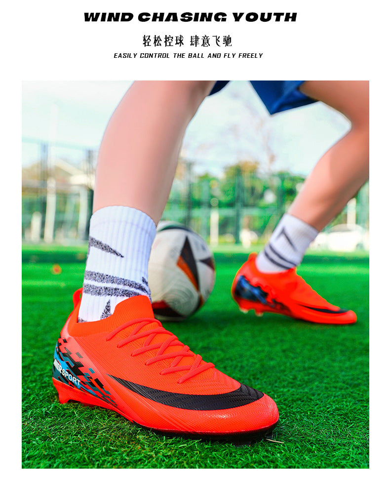 New Large Size Long Spike Football Shoes Low Top Youth Competition Training Student Football Sports Shoes - 图片 27