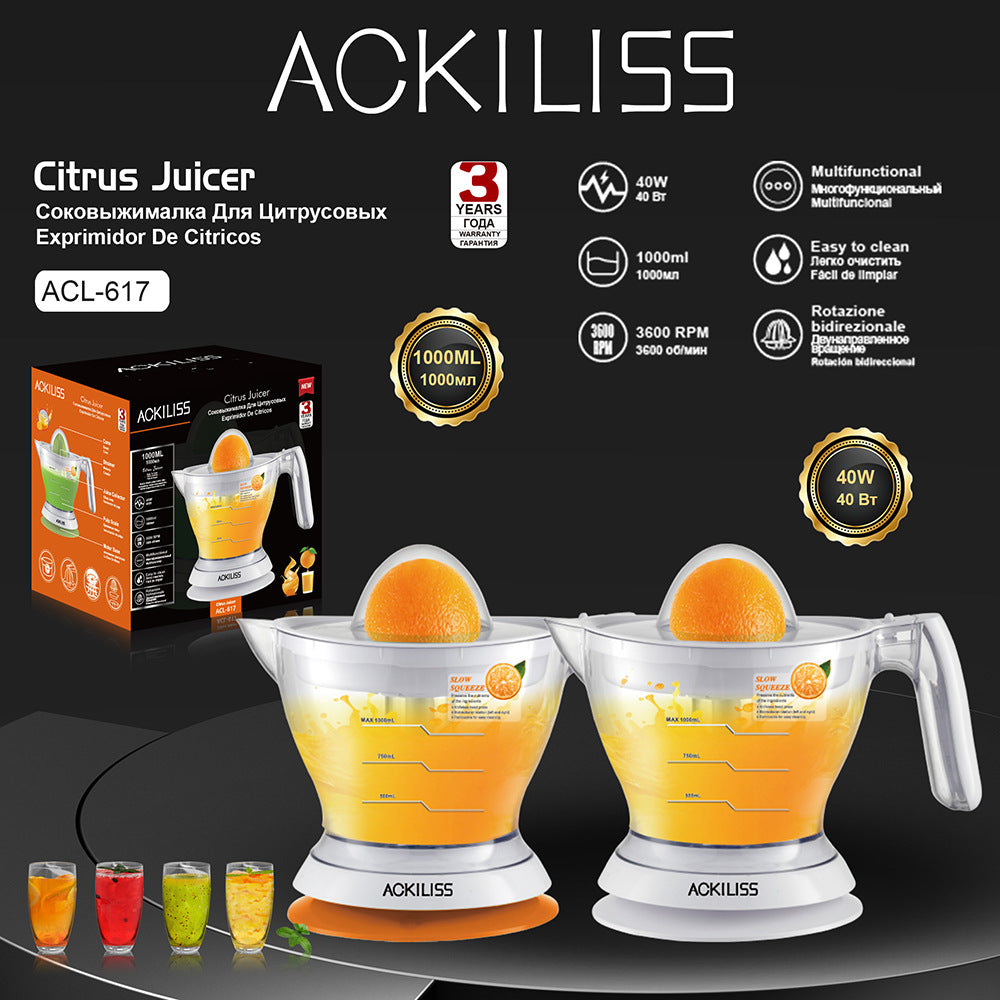 RAF EU Standard Electric Fresh Orange Juicer Household Automatic Juicer Lemon Orange Juice Machine Small Portable617 - 图片 6