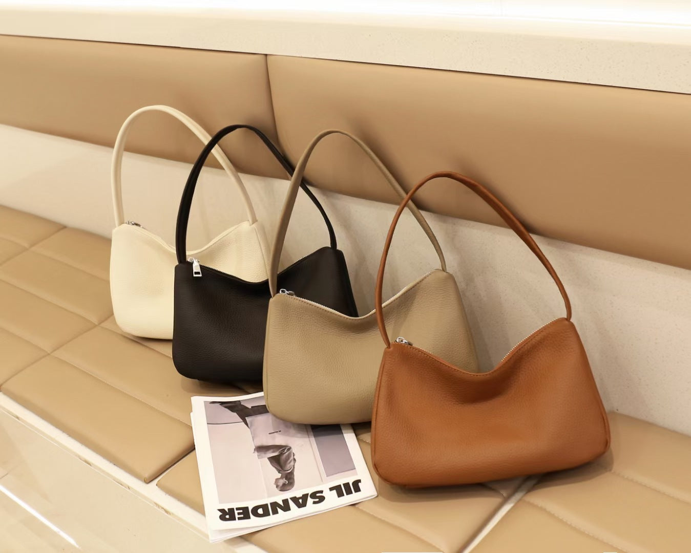 Guangzhou Luggage2025New Niche Simple Women's Bag Summer Versatile High-End Large Capacity Genuine Leather Underarm Bag - 图片 9