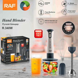RAF European Standard Baby Food Multifunctional Kitchen Cooking Stick Juicer Meat Grinder Electric Stirring Stick5All-in-One R340