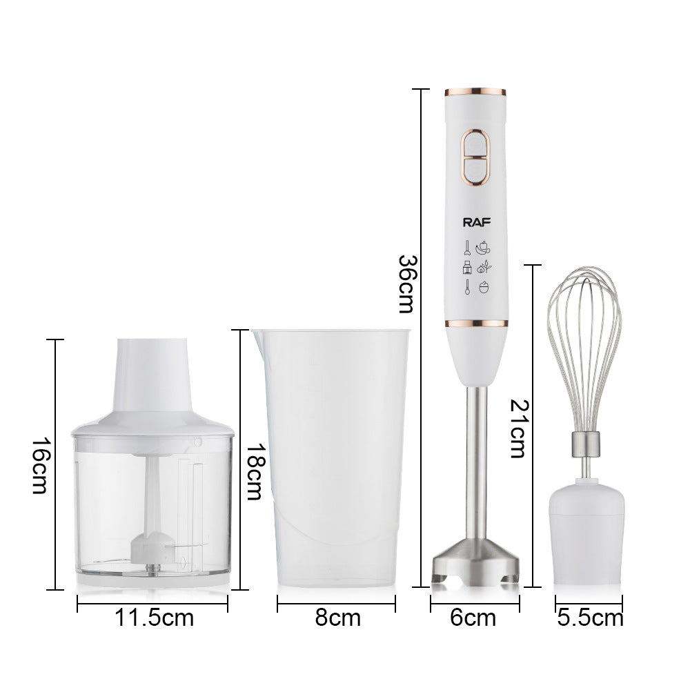 RAF EU Standard Handheld Cooking Stick Blender Multi-Functional Household Food Processor 4-in-1 Baby Food Baking - 图片 5