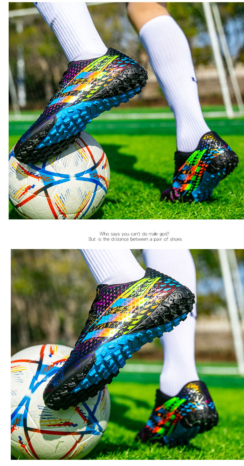 New professional football shoes for men and women AG Spike TF Broken Nail Youth Student Grassland Competition Training Shoes - 图片 35