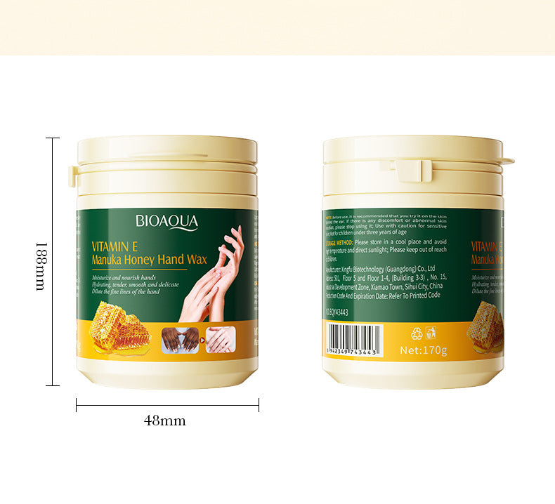 Honey Hand Wax170gBIOAOUA Vitamin E Moisturizing and Nourishing Hand Care Cross-Border Wholesale - 图片 15