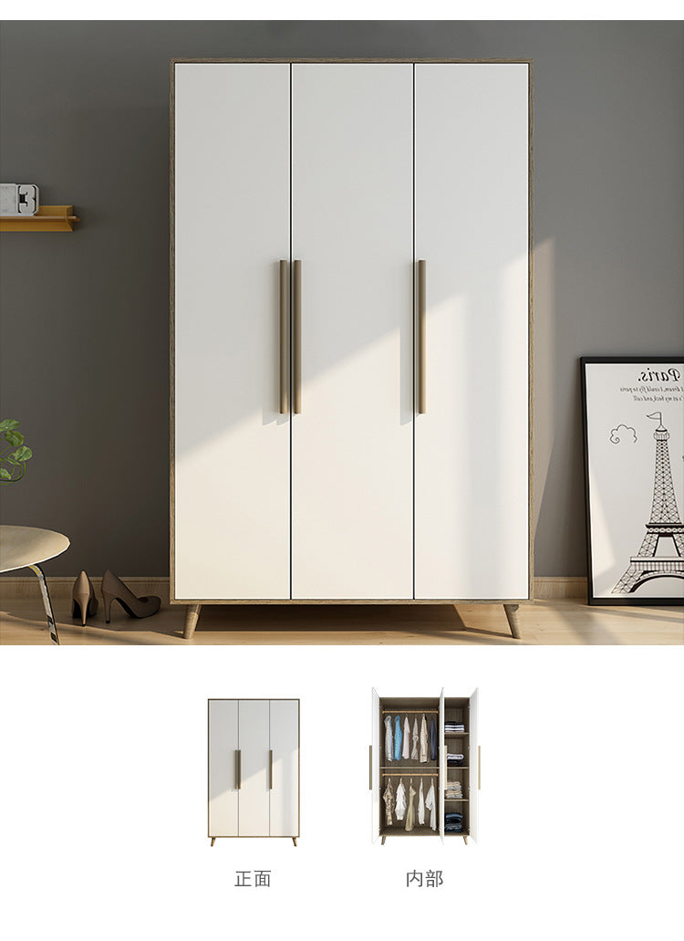 Factory Direct Supply Economical Rental Wardrobe Storage Simple Combination Two-Door Three-Door Panel Storage Apartment Wardrobe - 图片 38