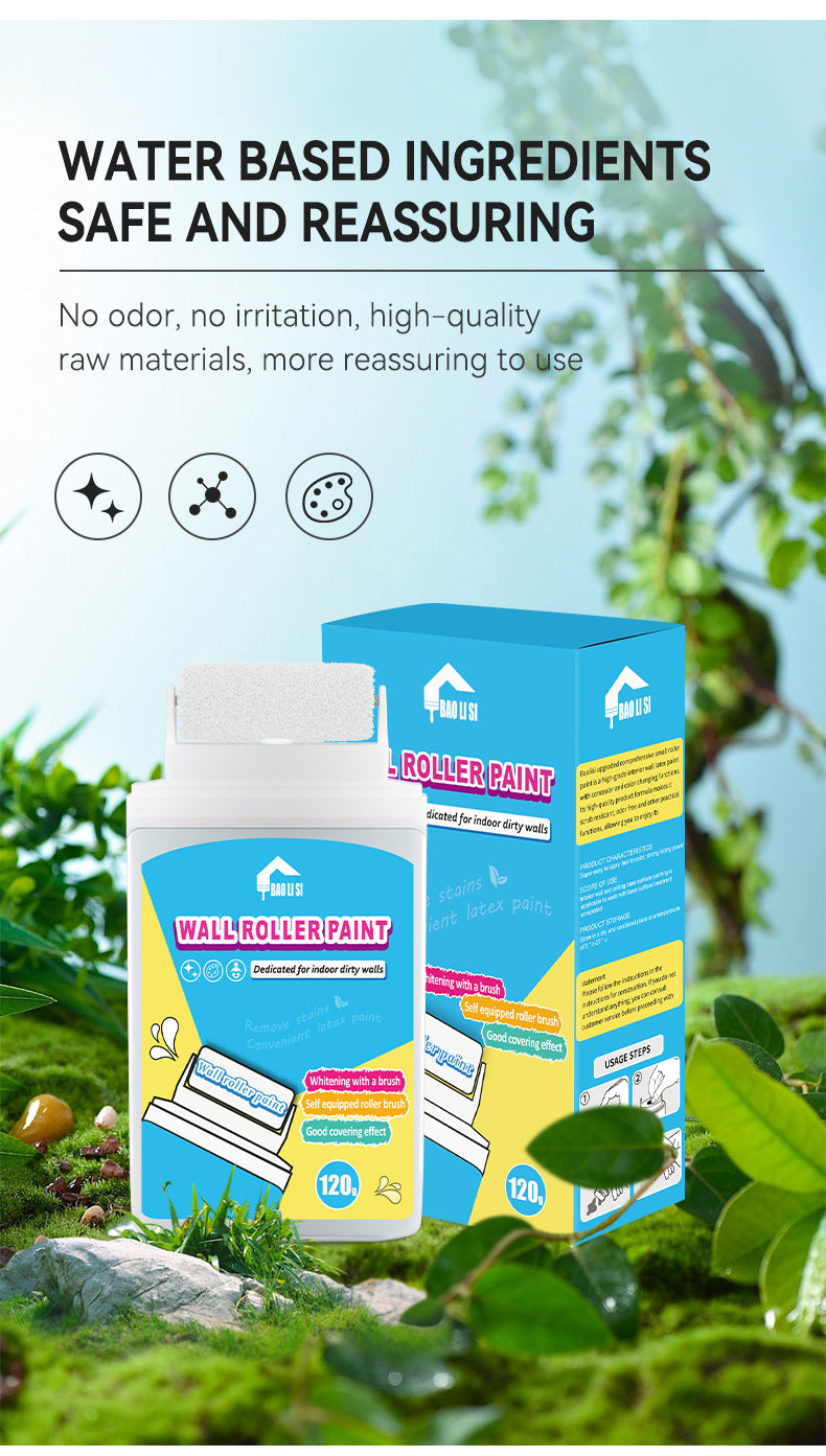 Wall Small Roller Brush Paint Cocoa Roller Dirty Graffiti Renovation Color Change Latex Paint Portable Water-Based Interior Wall Paint - 图片 22