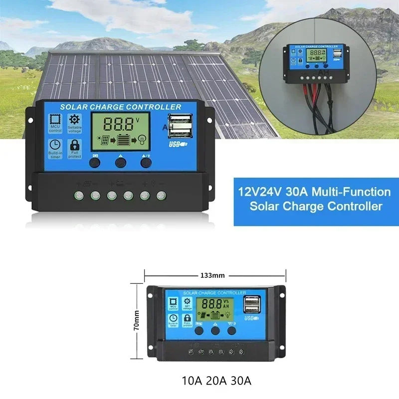 E-commerce 20W Monocrystalline Solar Panel Kit 600W Charger Controller Energy Storage Power Generation System - 图片 38