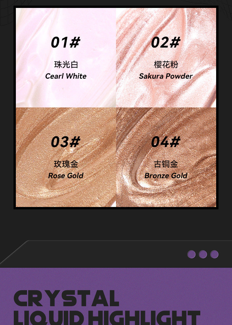 SHELOVES Highlight Liquid Contour Shadow Nose Shadow Diamond Brightening Liquid Face Body Highlight - 图片 14