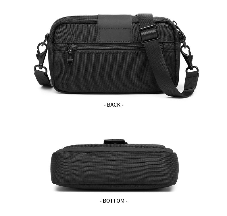 Men's Crossbody Bag High-End Single Shoulder Bag Portable Small Bag Waterproof Oxford Cloth Mini Men's Bag Trendy Style - 图片 26