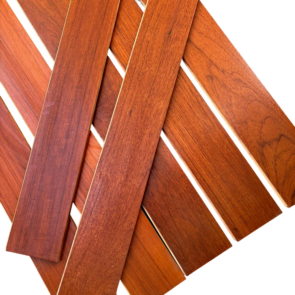 18mm Multi-Layer Engineered Teak Flooring Customizable Hardwood Panels UV Coated Waterproof Anti-Slip Exterior - 图片 15