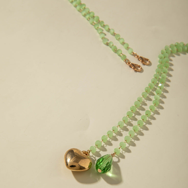 European and American Fashion Jewelry Beaded Tassel Double Layer Long Necklace Elegant Multi-layer Wear Y Type Necklace Ornament - 图片 25