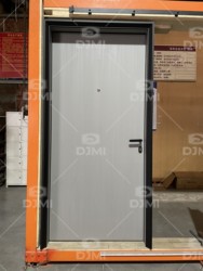 Factory Wholesale Aluminum Wood Ecological Doors for Houses Interior Modern Design Black Steel Frame Interior Wooden Door - 图片 7