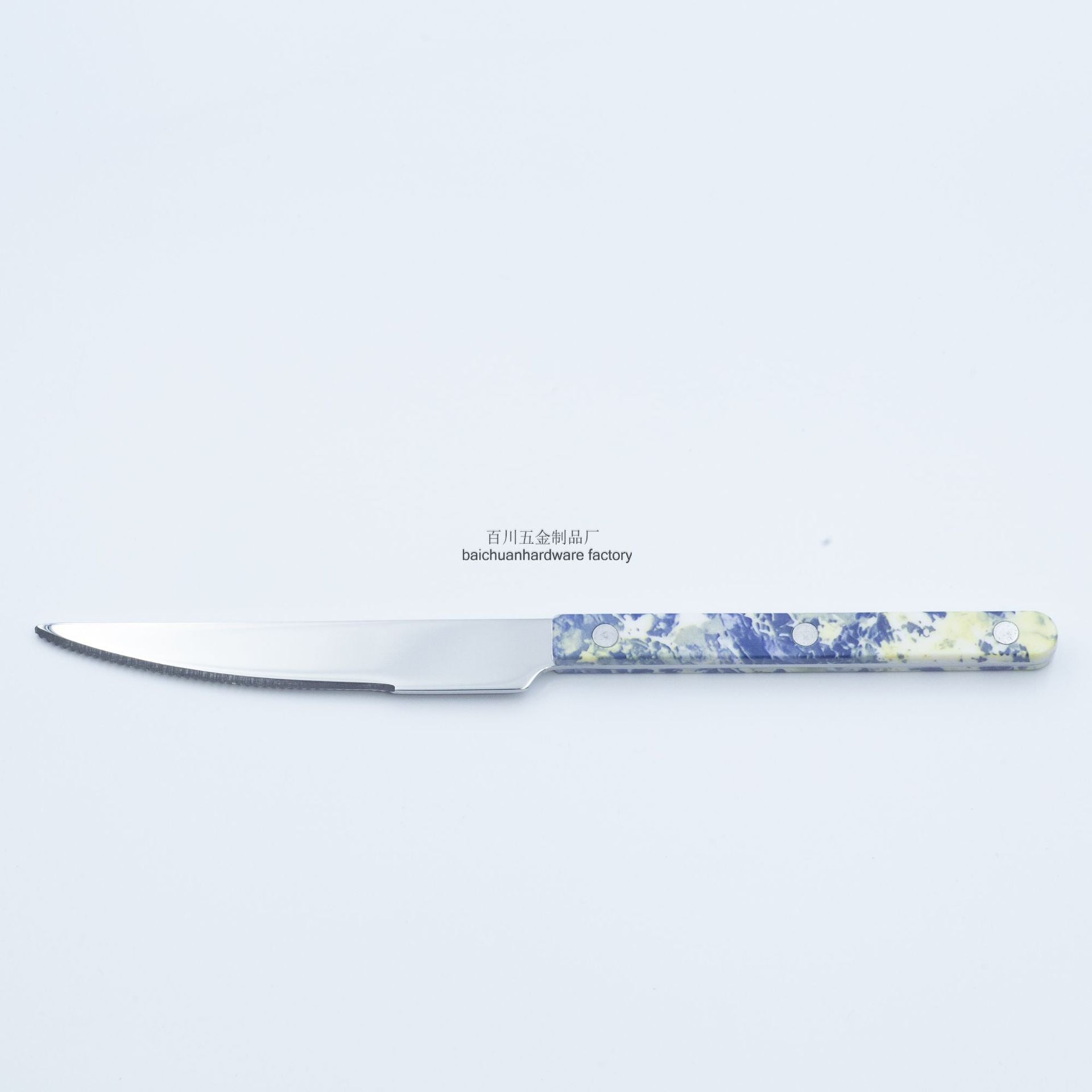 Marble Handle Western Tableware Set ABS Butter Fork Spoon Clip Handle Cheese Knife Dessert Chopsticks Spoon Fork - 图片 6