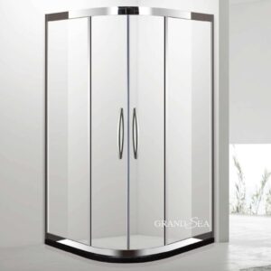 Popular Luxury Bathroom Shower Cubicle Cabinet with Frame Sliding Glass Shower Door for Hotel Use Straight Design Tempered Glass