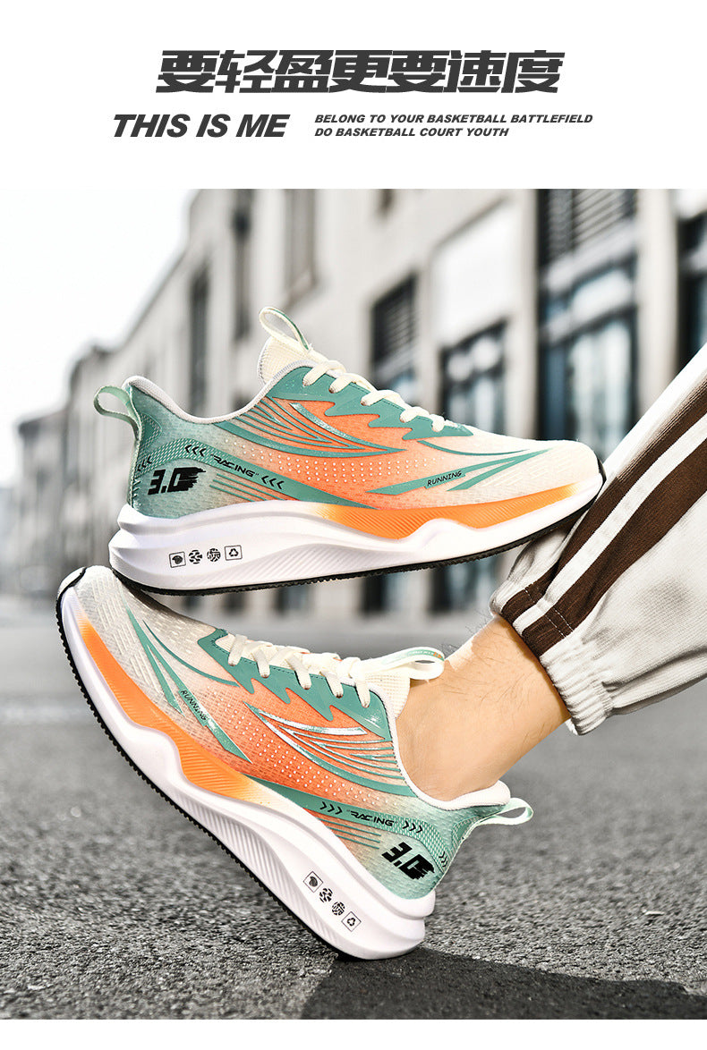 New Summer Lightweight Wear-resistant Men's Running Shoes Carbon Plate Non-slip Sports Shoes Casual Fashion Shoes - 图片 17