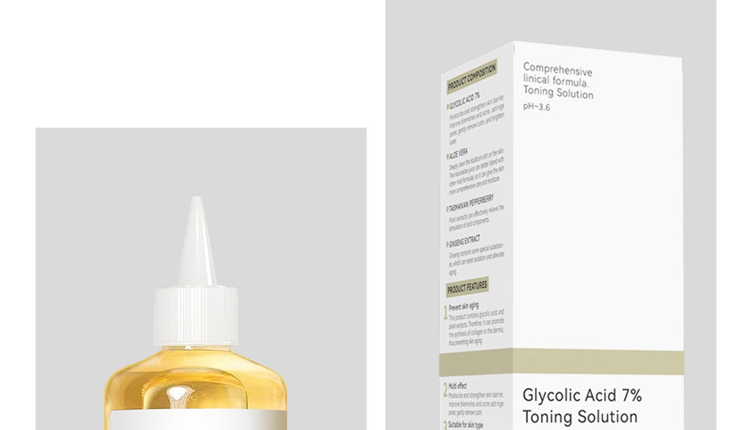 Exclusive for 7%Glycolic Acid Lotion Glycolic acid toner Fruit Acid Exfoliating Skincare - 图片 30