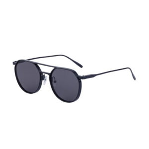 New Retro Oval Frame Glasses Metal Double Bridge Pilot Sunglasses Men's High-end Driving Sun Protection Sunglasses