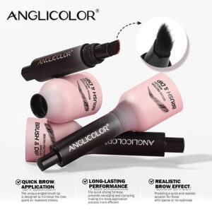 Hot-Selling Eyebrow Dye Cream Upgraded Version Press-Type Fine Brush Head Eyebrow Cream Waterproof Smudge-Proof Wild Eyebrow Pencil