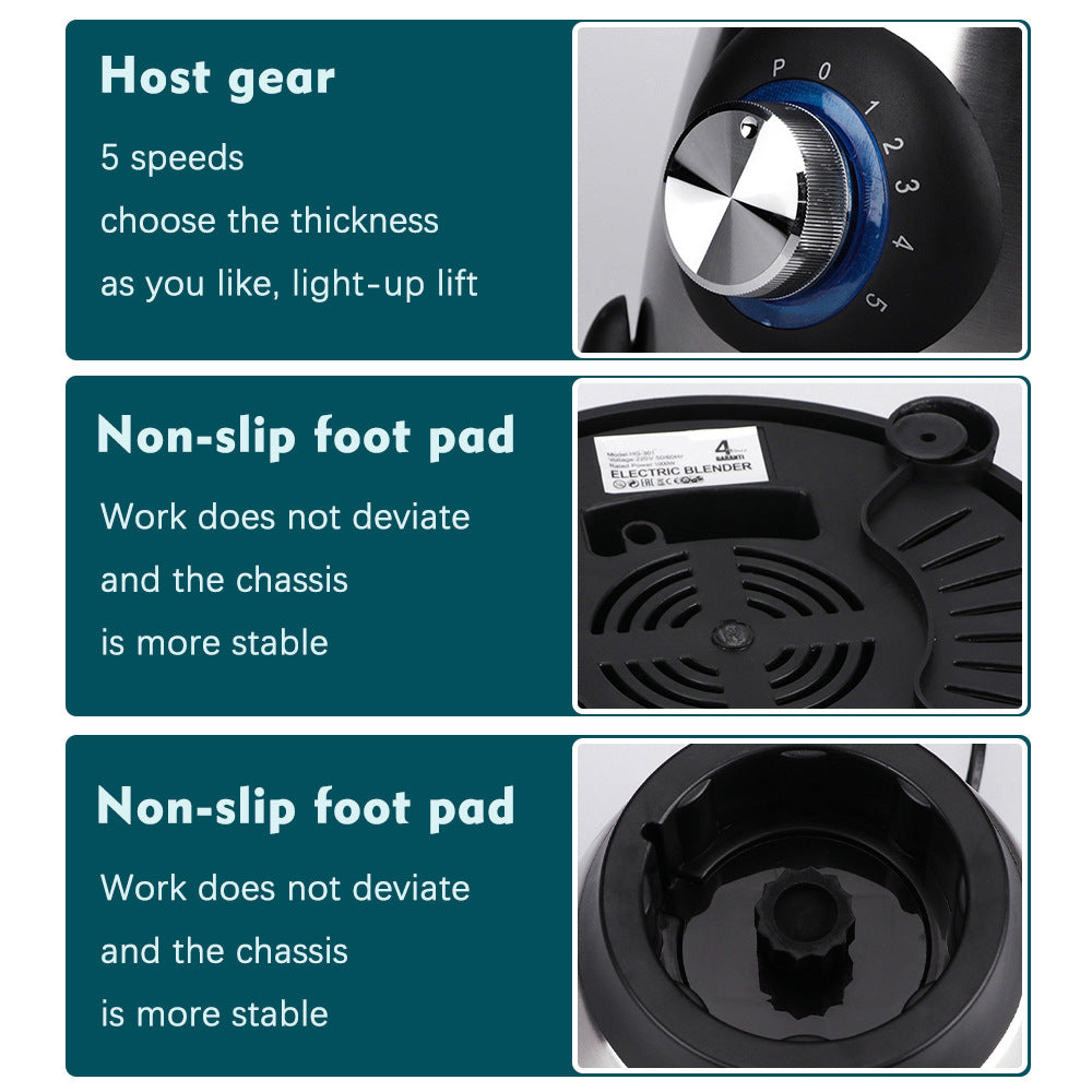 European Standard Smoothie Blender1.5L Household Juice Blender Meat Grinder Electric Soybean Milk Maker Blender Grinder - 图片 14