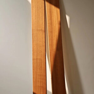 15mm Solid Wood Multilayer Teak Chevron Parquet Flooring | Smooth UV Finish | Customizable Pattern Colors | Park Outdoor Use