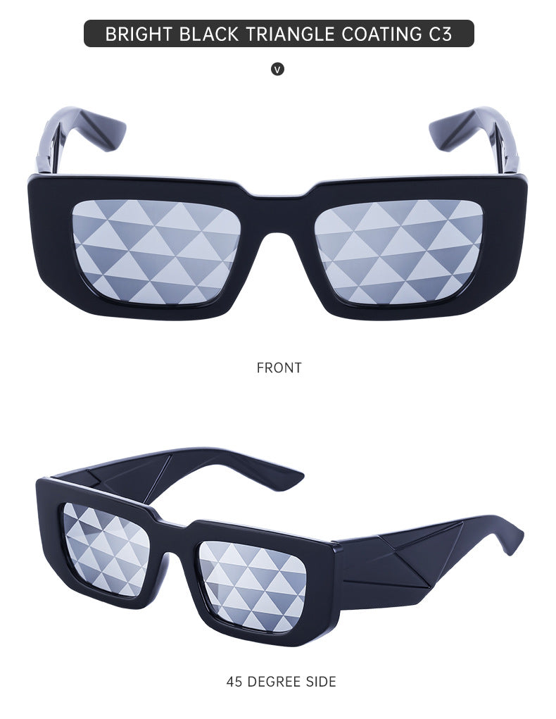 Fashion Small Frame Sunglasses for Women Trendy European and American Wide Leg Square Frame Sunglasses High-end Wholesale sunglasses - 图片 24