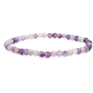 4mm Tiger Eye Stone Bracelet Small Natural Stone Striped Agate White Pine Beaded Moonstone Women's Bracelet