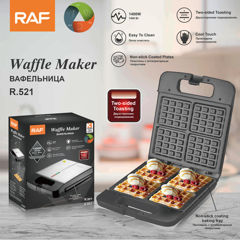 RAF European Standard High-End Multifunctional Household Hamburger Waffle Maker Sandwich Maker Bread Breakfast Maker - 图片 10