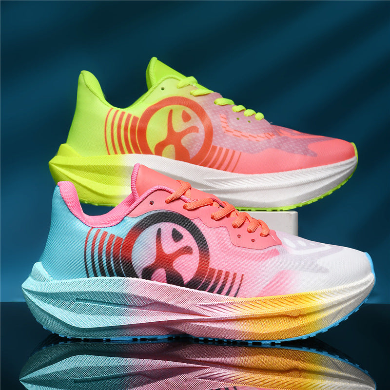 Massk New2025Carbon Plate Popcorn Bottom Running Shoes Men's Marathon Children's Sports Shoes Training Shoes - 图片 3