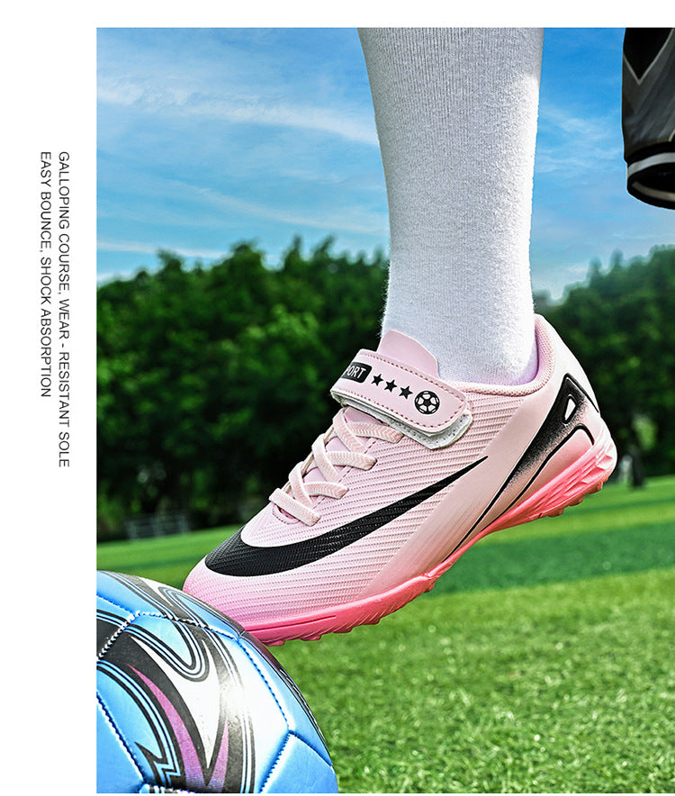 2025World Cup Children's Soccer Shoes Boys Youth Students Girls Spike Long Spike Competition Training Sports Shoes - 图片 27