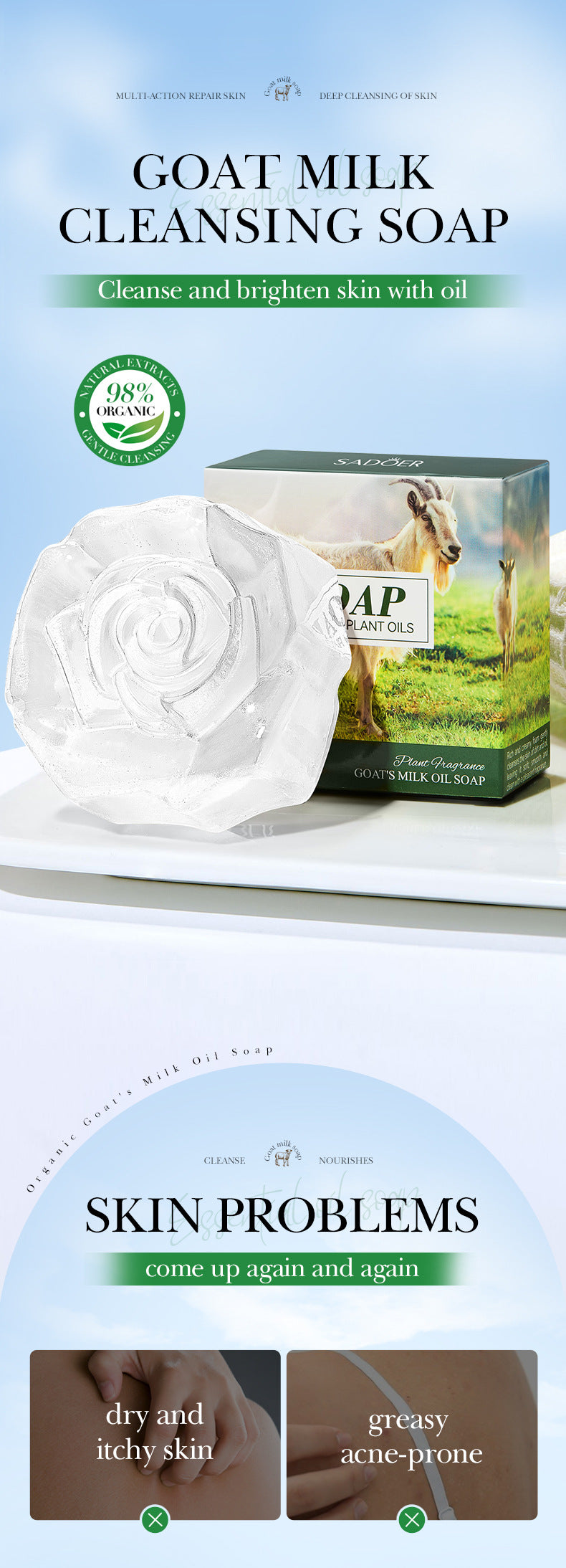 Handmade Soap100g Essential Oil Plant Fruit Deep Cleansing Body Soap Export Manufacturer Wholesale - 图片 28