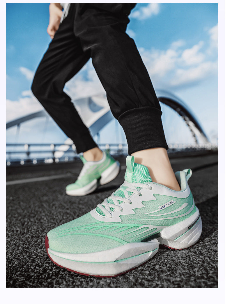 ROANK Men's Running Shoes Ultra-Light Sports Shoes for Teenagers Non-Slip Thick Sole Height Increasing Running Shoes for Middle School Students - 图片 23