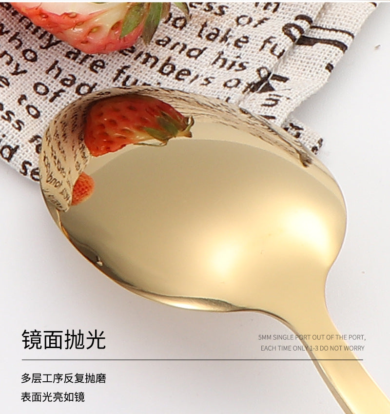 410Stainless Steel Tableware Restaurant Steak Knife Fork Oblique Handle Western Food Knife Fork Spoon6Human Portion24Set - 图片 18