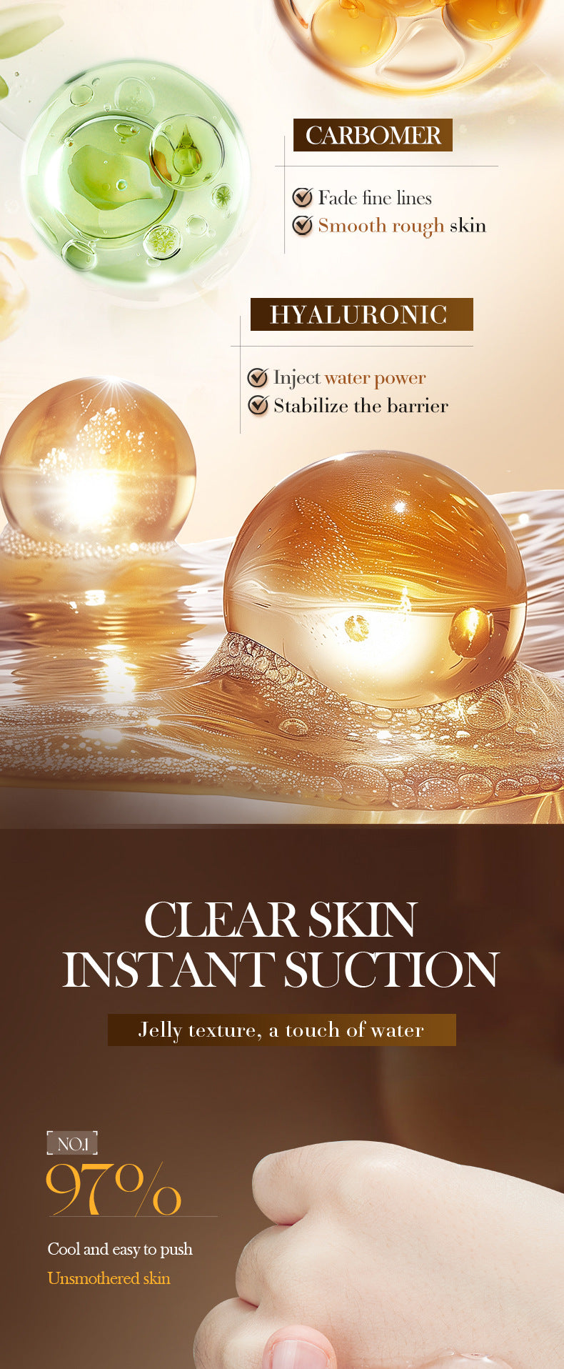 Hyaluronic Acid Hydrating Moisturizing Serum SADOER Skin rejuvenation and moisturizing essence liquid cross-border wholesale - 图片 28