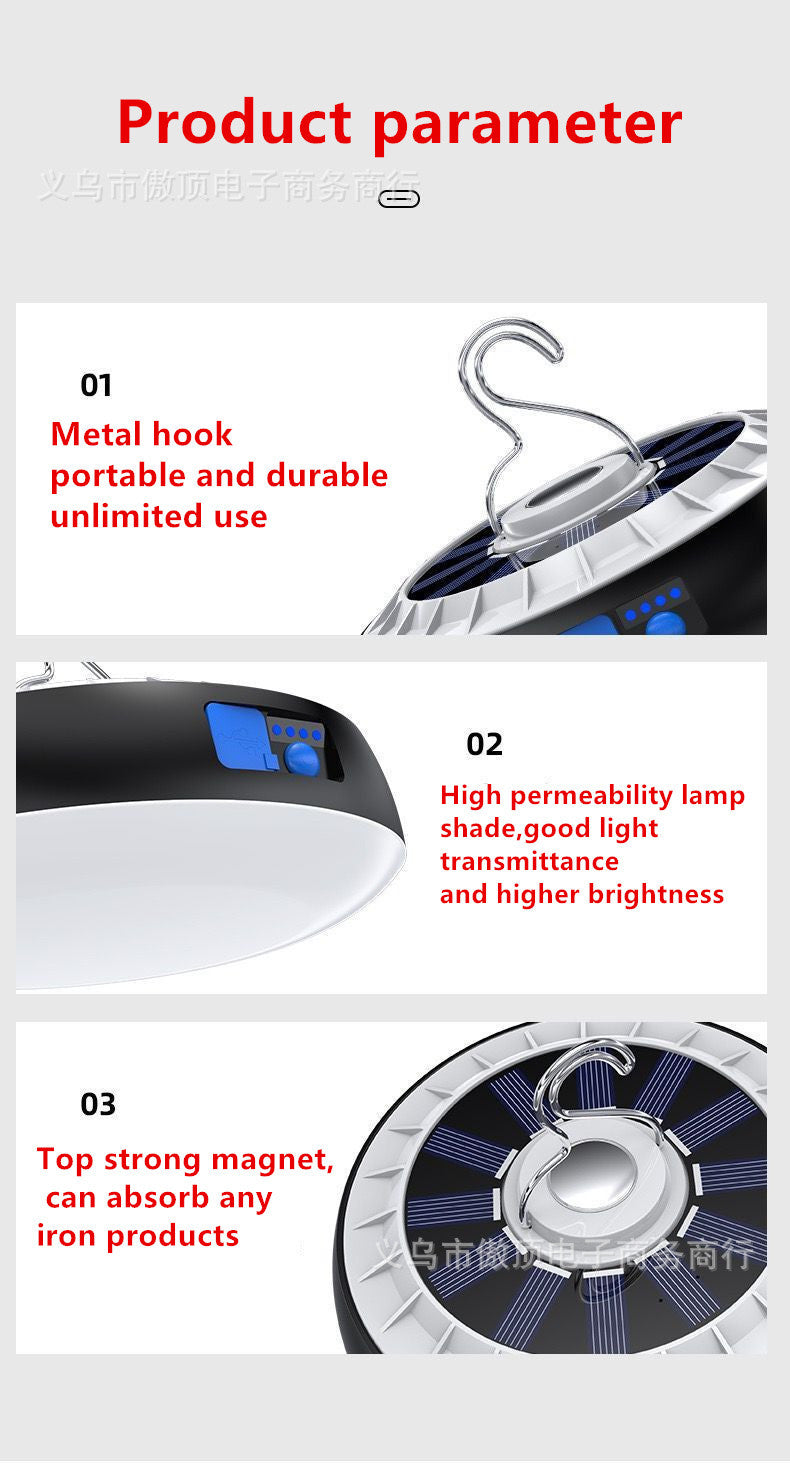 Multifunctional Camping Light Outdoor Camping Light Solar Tent Light LED Bulb USB Home Emergency Light - 图片 12