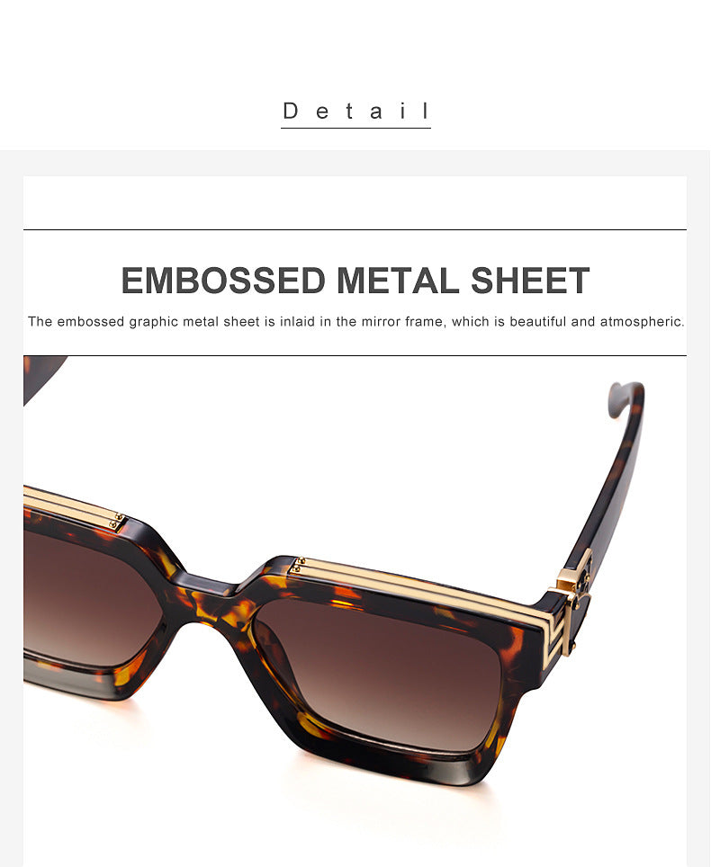 86229Small Frame Sunglasses for Women, European and American Style, Small Size, 0k Rich Man Same Style Sunglasses for Men, Trendy sunglasses - 图片 17