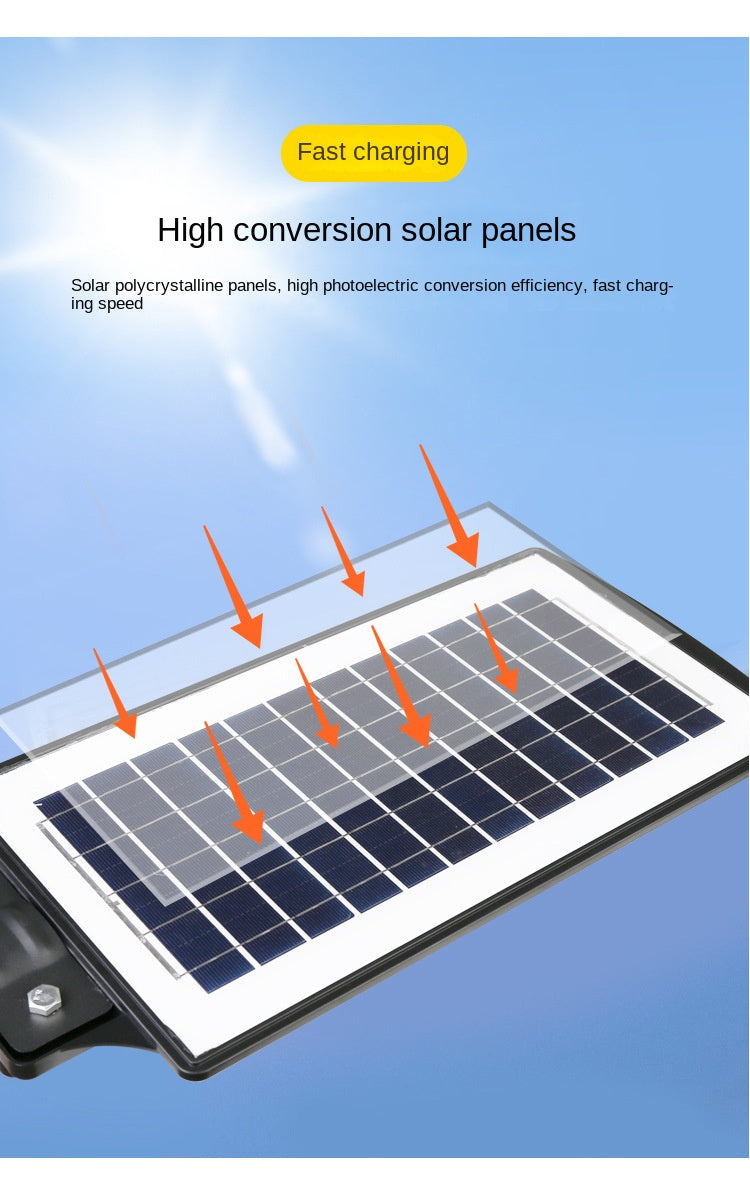 Wholesale Integrated LED Solar Street Light Human Induction New Rural Household Outdoor Garden Lamp ABS Body IP65 for Road - 图片 18