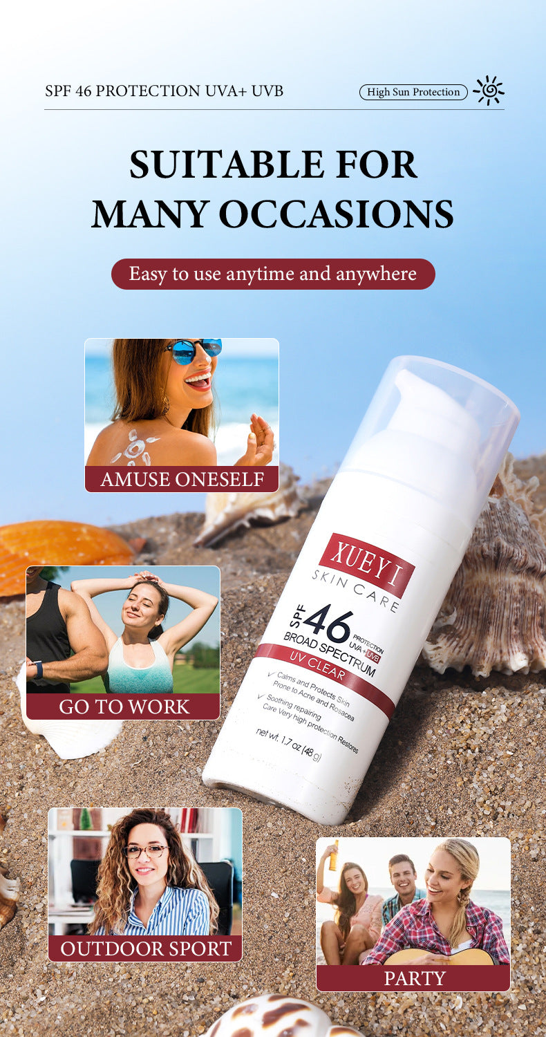 High SPF Sunscreen Lotion Transparent Moisturizing Non-Greasy UV Protection Sunscreen Brightening Isolation Manufacturer Wholesale - 图片 13