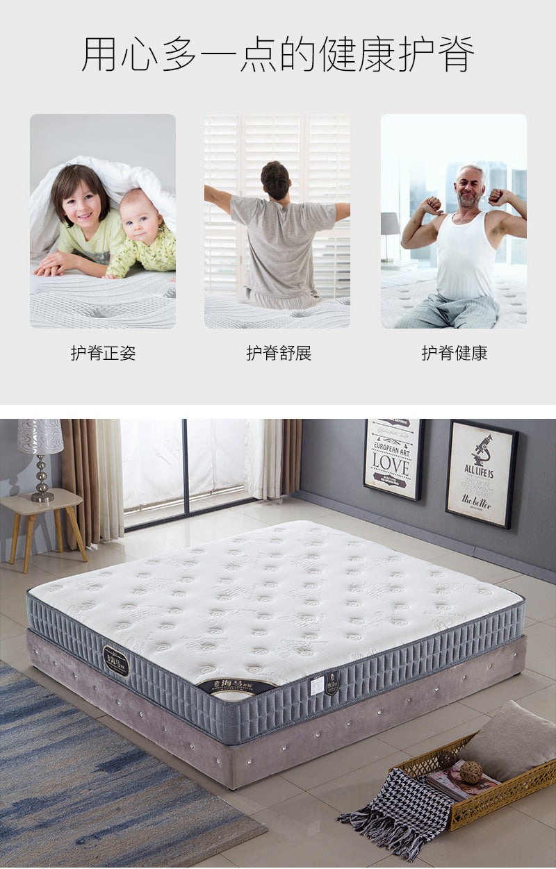 Mattress Simmons Manufacturer Hotel Dormitory Knitted Fabric Sponge Spring1.5Rice1.8Latex Spine Protector - 图片 24