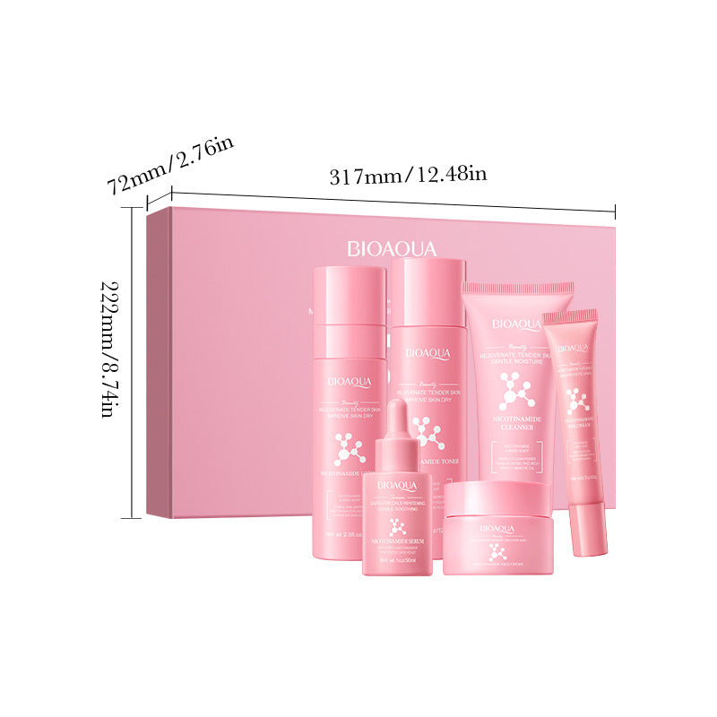 Cross-border Niacinamide Hydrating and Rejuvenating Six-Piece Set Hydrating Moisturizing Gift Set Cross-Border Wholesale - 图片 5