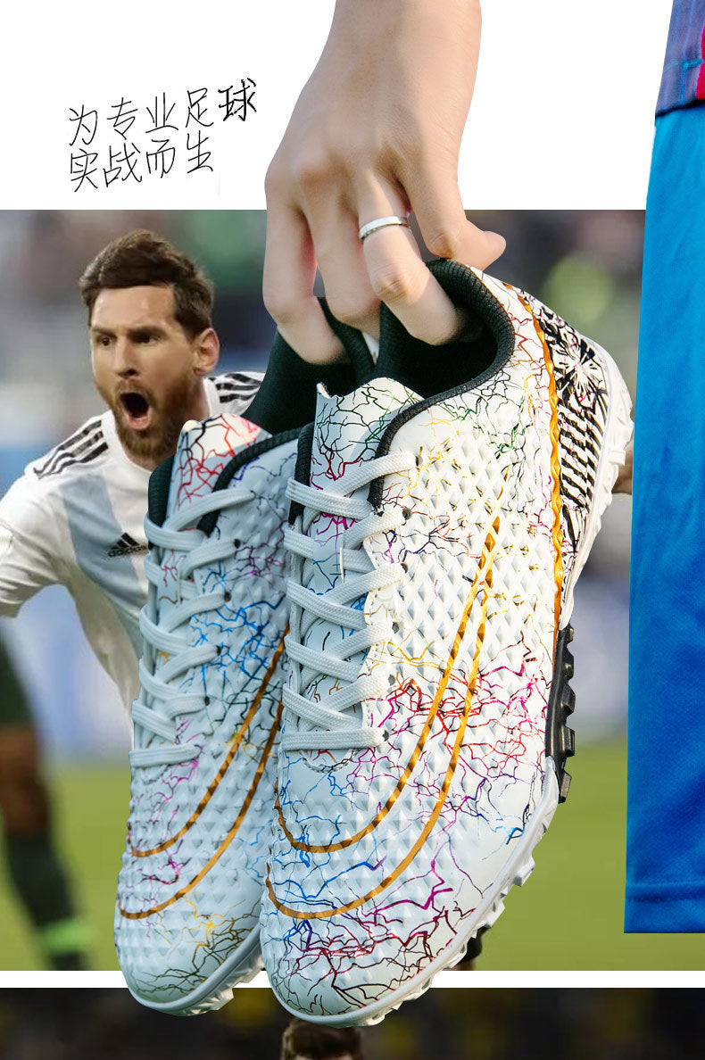 New professional football shoes for men and women AG Spike TF Broken Nail Youth Student Grassland Competition Training Shoes - 图片 13