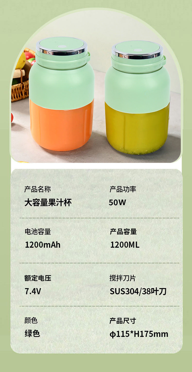 Household Small Portable Juicer Wireless Charging Juicing Cup Summer Electrical Appliances Electric Juice Cup Ton Ton Cup - 图片 20