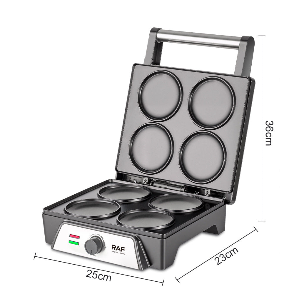 RAF European Standard Pancake Maker for Home Use, Multifunctional Sandwich Heater, Dorayaki Cookie Breakfast Machine R2520 - 图片 3